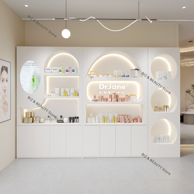 High Luxury Skincare - Luxuriöser High-End Kosmetik-Präsentationsschrank - Eleganter Hautpflege-