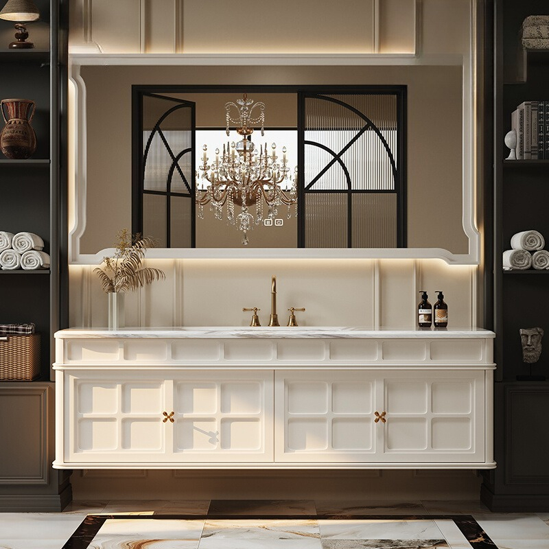 Luxury Skincare & Spa - Französischer Retro-Badezimmerschrank, Dekorationen, Display, trendiger, platzsparender