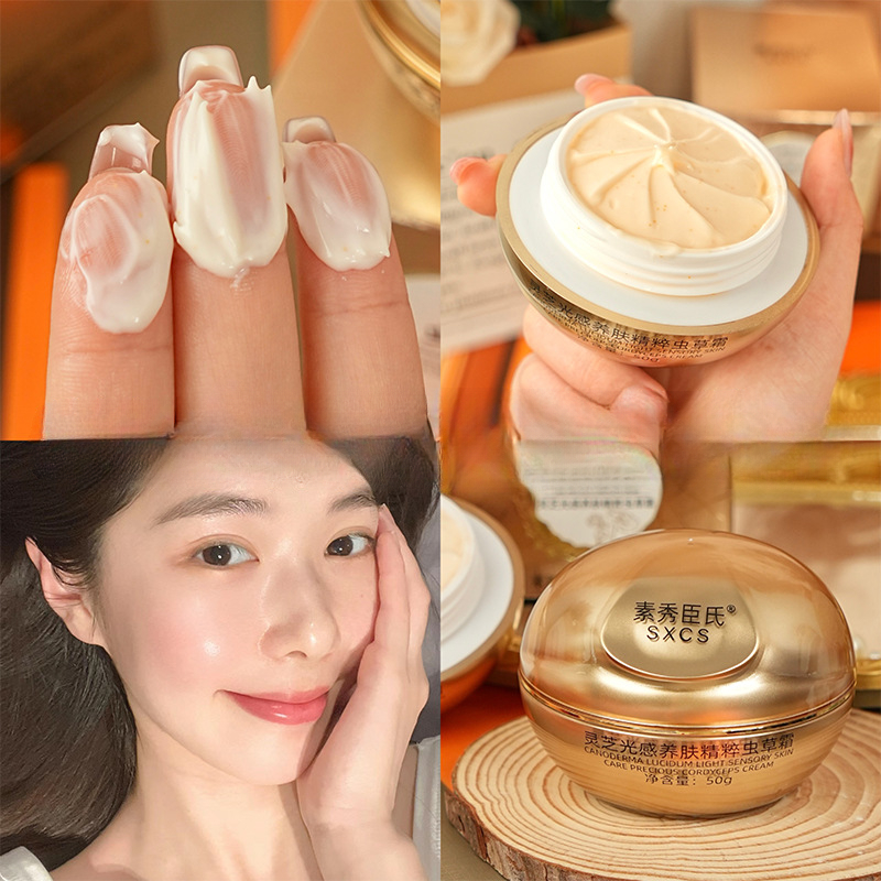 Luxury Skincare For Women - Reishi-Pilz Cordyceps Luxus-Gesichtscreme Aufhellende Feuchtigkeitspflege Hydratisierende