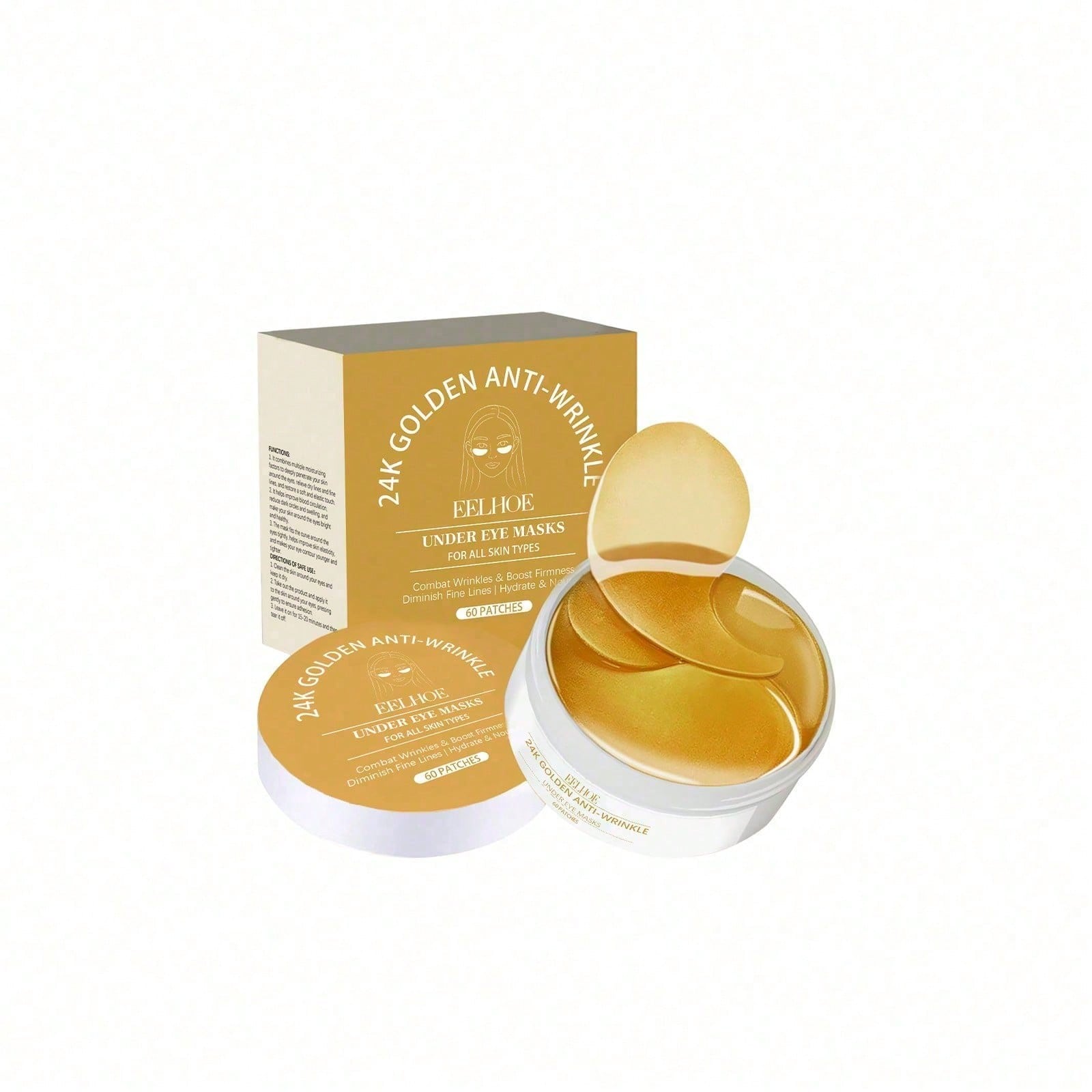 24K Gold Augenmaske, 60 Stück  – Luxury Skincare Line Bewertung und Preis